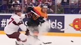 Peterka scores twice for Germany in 8-1 rout of Latvia at hockey worlds