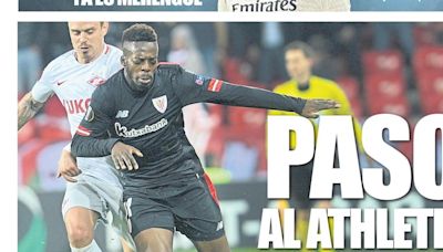 Portada de hoy de la Edición Bizkaia-Araba de Mundo Deportivo