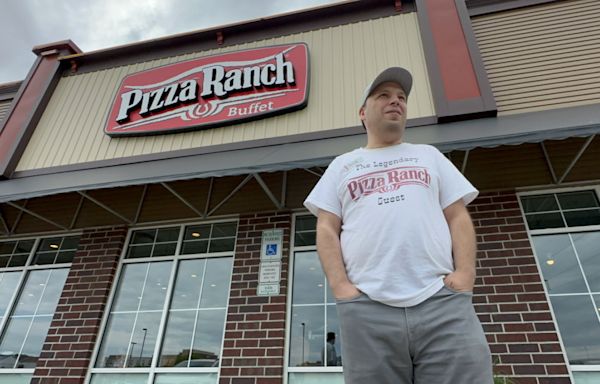 Man on a mission to visit every Pizza Ranch location in the country visits Fargo location