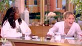 ‘The View’: Sara Haines Accidentally Calls Out Whoopi as the Richest Person in the Room – Because of Her Sweatshirt (Video)