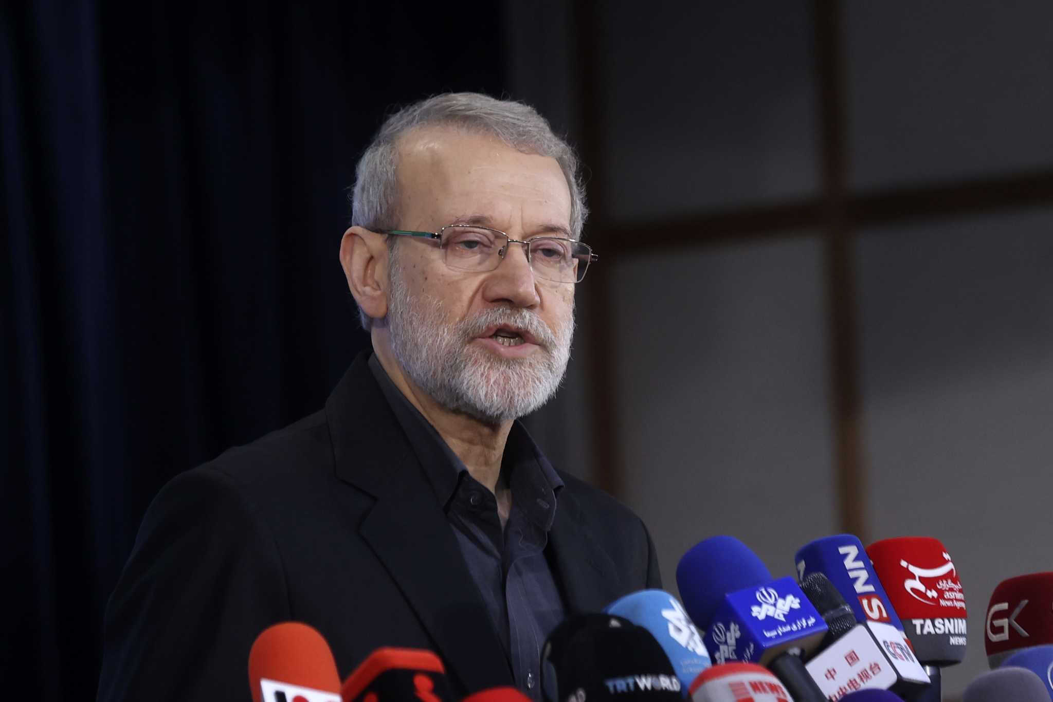Former Iranian parliament speaker Ali Larijani registers as a possible presidential candidate