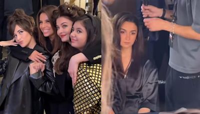 Alia Bhatt can’t take her eyes off Aishwarya Rai as they get ready for Paris Fashion Week 2024. Watch BTS videos