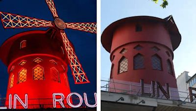 Parigi, cadute le pale e tre lettere del Moulin Rouge