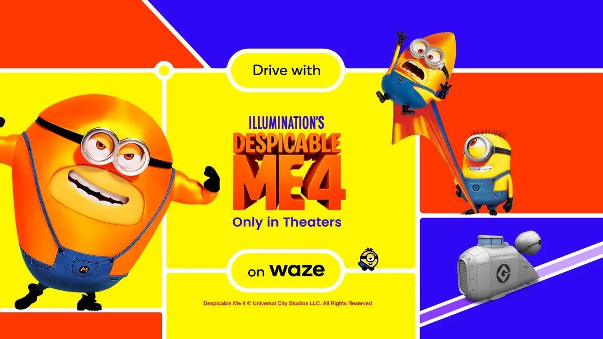 The Minions are here to help you navigate with Waze