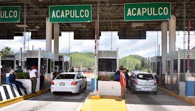 CAPUFE: Casetas de Autopista del Sol seguirán sin cobrar peaje tras paso de Otis en Acapulco