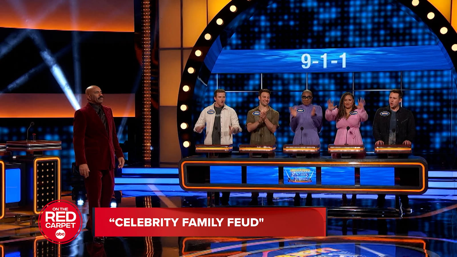 The '9-1-1' cast heads to 'Celebrity Family Feud'