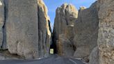 This is what happens if you try to drive an RV through Needles Eye Tunnel