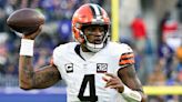 Browns QB Deshaun Watson throwing full speed after shoulder surgery, timetable for return unknown