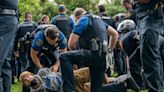 Backlash against Texas governor after he sends troopers on horseback into Gaza protest on campus