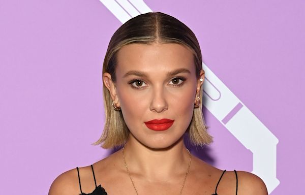 Millie Bobby Brown embracing her natural skin texture and breakouts never gets old