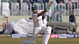 England bowlers toil as Babar Azam’s century guides Pakistan to 411 at tea