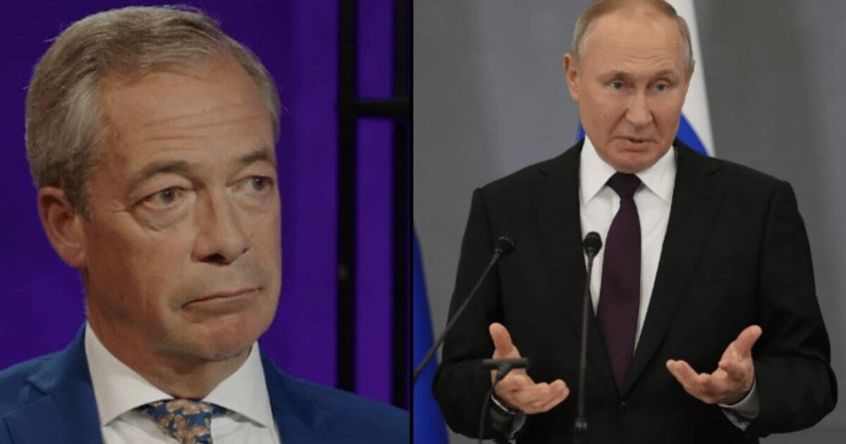 Woke mob target Nigel Farage and Reform UK over 'support for Vladimir Putin'