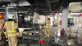 Fire caused by a power-assisted bicycle battery pack damages three stalls at Bukit Merah Market