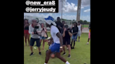 Jerry Jeudy attends Lamar Jackson’s youth football camp in Florida