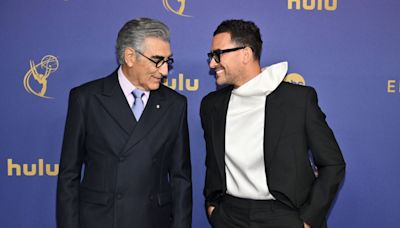 Eugene and Dan Levy Show Off Their Different Takes on the Suit at the Emmys