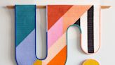 Graphic Art Meets Quilting in Fun Color Block Wall Hangings by Emily Van Hoff