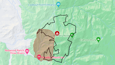 Coffee Pot Fire map: Evacuation order expanded for wildfire in Sequoia National Park