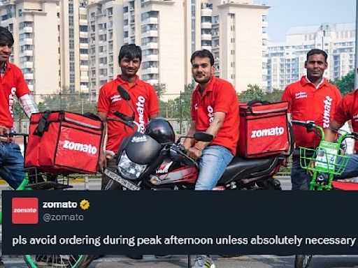 Zomato Requests Customers To Avoid Ordering Food During ‘Peak Afternoon’, Faces Backlash