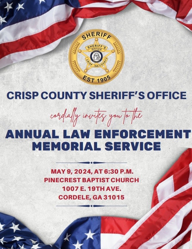 12th Annual Law Enforcement Memorial Announcement - Cordele Dispatch