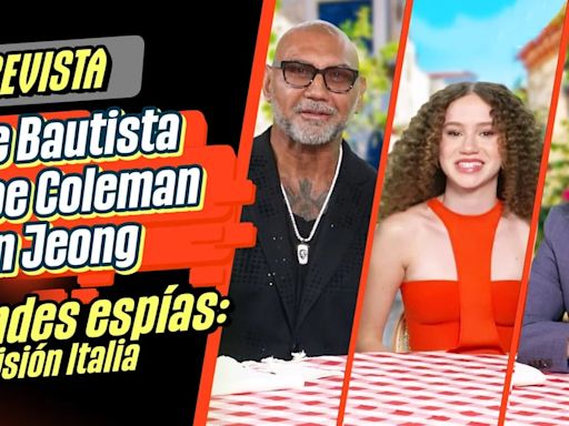 Entrevistamos a Dave Bautista, Chloe Coleman y Ken Jeong, de Grandes espías: Misión Italia