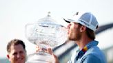 Sam Burns lights up when he realizes he won on the same day as fellow Louisianian David Toms