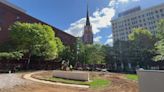 Louisville's first downtown microforest under construction to combat heat