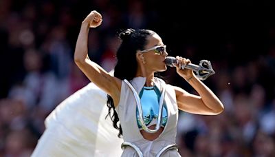 Katy Perry sings two songs from new album in AFL Grand Final set