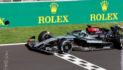 George Russell pips Lewis Hamilton as Mercedes secure one-two at Belgian GP