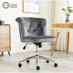 E-home Gloria格羅利亞絨布拉扣雅緻電腦椅-兩色可選