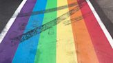 Tire marks left on Pembroke, Ont. rainbow crosswalk following cases of anti-LGBTQ2S+ vandalism