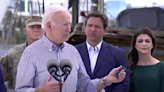 Biden says Hurricane Ian ‘ends discussion’ over climate change as DeSantis looks on