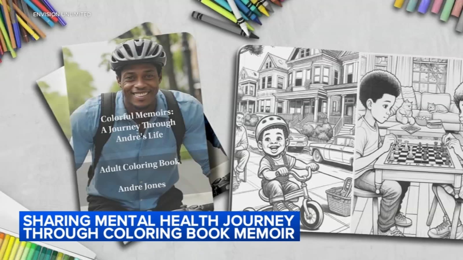 Chicago man shares mental health journey through coloring book memoir