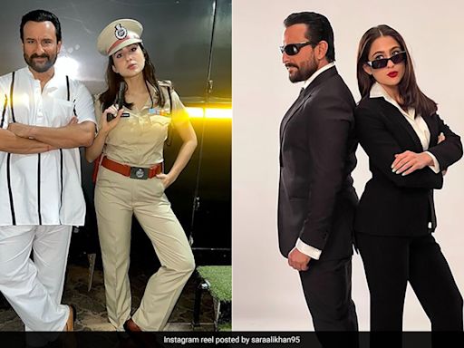 Saif Ali Khan Is The Definition Of Daddy Cool In Twinning Costumes With Daughter Sara Ali Khan