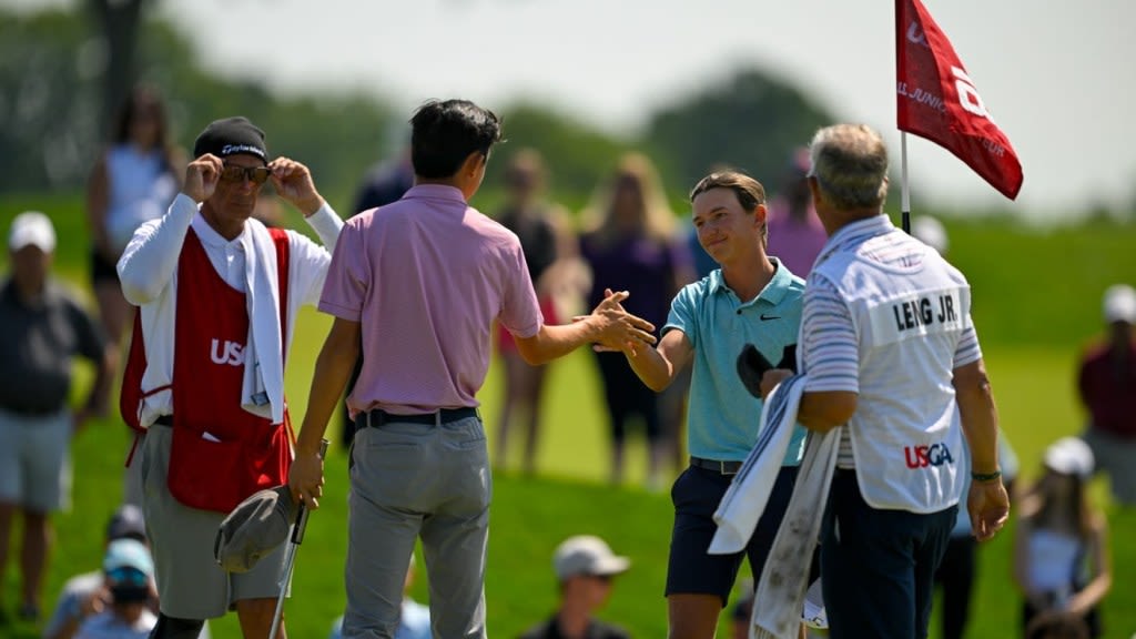 Miles Russell ousted at U.S. Junior Amateur; final will be Tyler Watts vs. Trevor Gutschewski