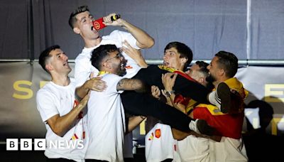 Euro winners Spain chant 'Gibraltar is Spanish' at Madrid parade