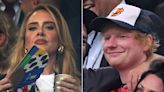 Adele, Ed Sheeran e mais famosos assistem a jogo da Inglaterra pela Eurocopa