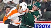 3 fights break out 16 seconds apart in Flyers vs. Wild game
