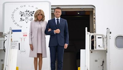 French president Macron arrives in Germany for rare state visit