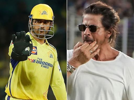 "Na Na Kar Ke Bhi 10 IPL...": Shah Rukh Khan's Remark On MS Dhoni Breaks Internet | Cricket News