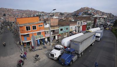 Colombian truckers block highways in main cities in protest over increases in fuel prices