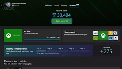 Microsoft Rewards Is Getting A Couple Of New Features On Xbox