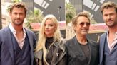 Robert Downey Jr. Represents Avengers at Chris Hemsworth’s Walk of Fame Star Ceremony, Playfully Drags Costar