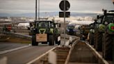 Farmers protest at Frankfurt airport