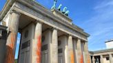 Berlin's Brandenburg Gate spray-painted by climate activists