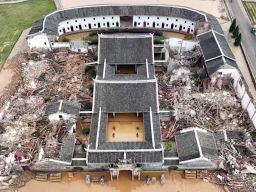 福建「客家第一宗祠」 —李氏大宗祠 因暴雨坍塌