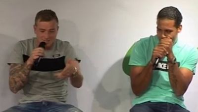 Virgil van Dijk beatboxes while forgotten Premier League striker raps