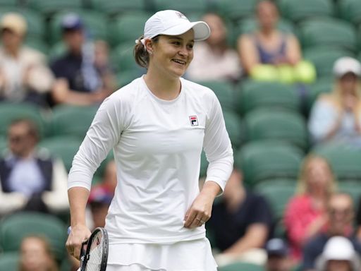 Wimbledon 2024: Ash Barty plays exhibition doubles match but happy to stay retired