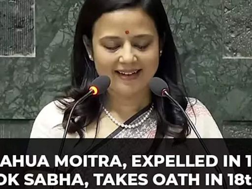 Mahua Moitra, expelled in 17th Lok Sabha, takes oath as MP in 18th