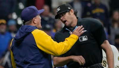 Brewers feeling frustrated after a critical call goes against them for a 2nd straight day