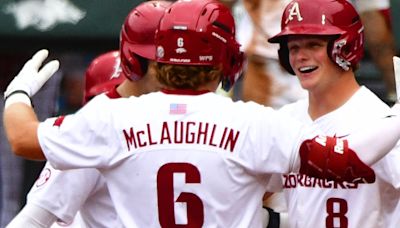 No. 5 Arkansas uses home run ball to escape Southeast Missouri State in Fayetteville Regional opener
